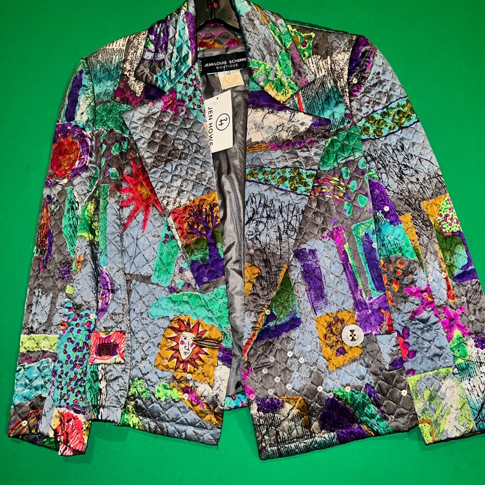 Brand is Jean-Louise Scherrer Blazer. Listing under BCBG for more exposure.